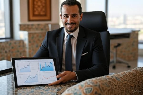 وكيل عقاري مغربي يعرض خطة تسويقية ناجحة